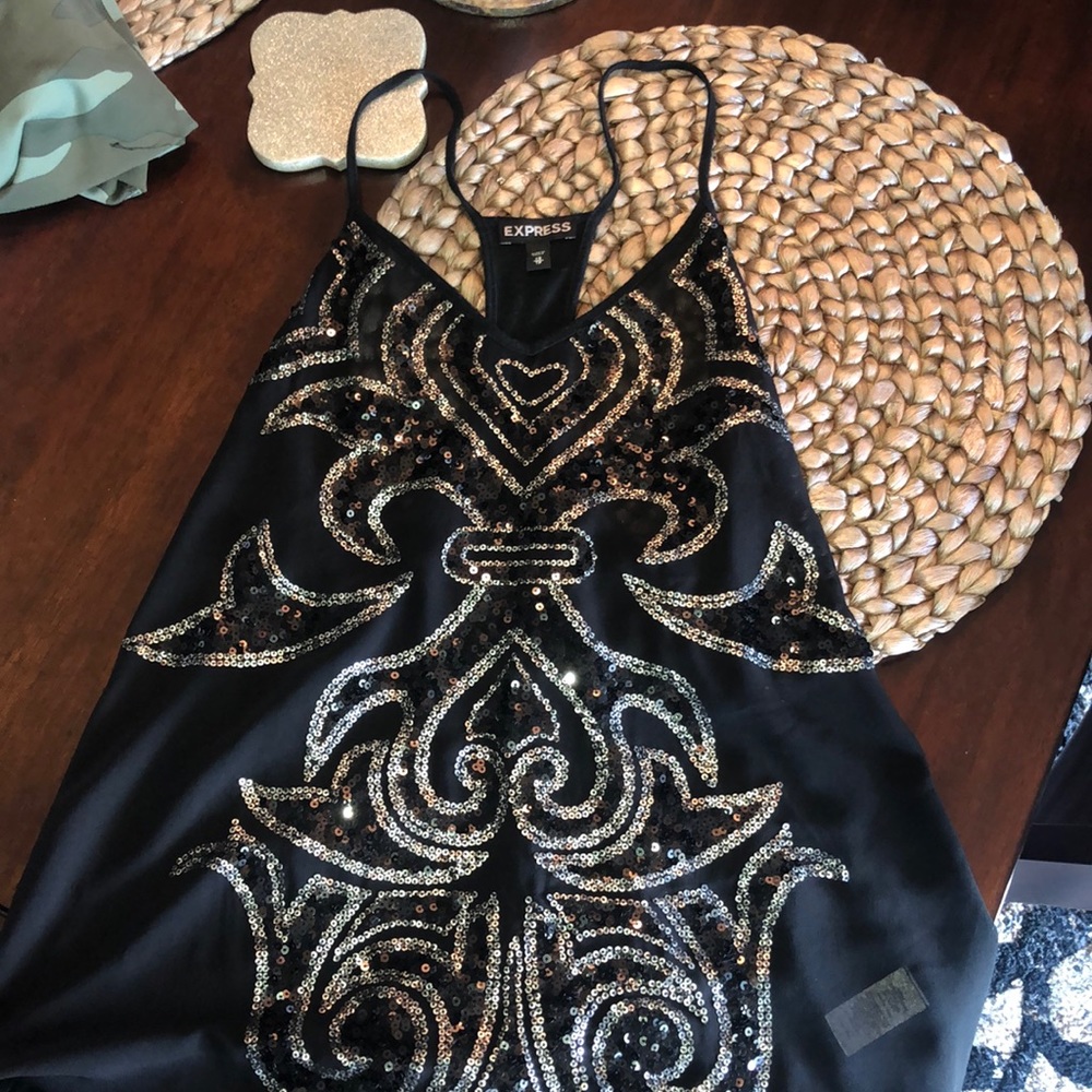 Women’s Express sequin tank xs NWOT